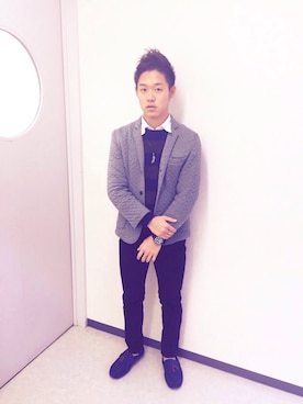「勉強スタイル」｜Ryo Tsujinakaさん（メンズ・172cm）の冬コーディネート
