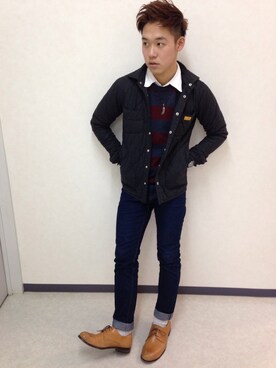 「NATAL DESIGN（ネイタルデザイン）のアイテム（ナイロンジャケット）」を使った、Ryo Tsujinakaさん（メンズ・172cm）の冬コーディネート
