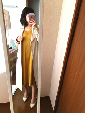「RESEXXY（リゼクシー）のアイテム（トレンチコート）」を使った、Risaさん（レディース・148cm）の春コーディネート
