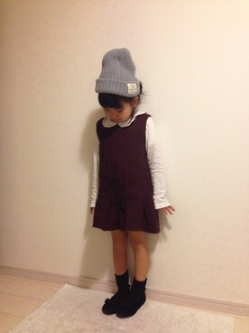 「5歳」｜「アイテム（トレンチコート）」を使った、masae( ´▽｀)さん（キッズ・110cm）の秋コーディネート