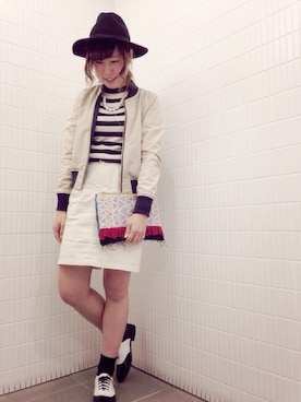 「エナメルシューズ」｜noiriさん（レディース・161cm）の春コーディネート