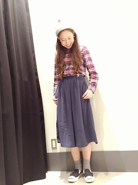 「イーハイフンワールドギャラリー(E hyphen world gallery)」｜noiriさん（レディース・161cm）の秋コーディネート