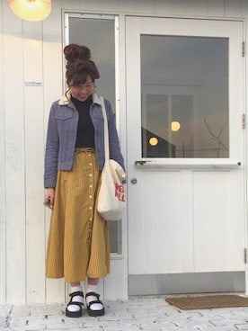 「ROSE BUD COUPLES （ローズ バッド カップルズ）のアイテム」を使った、noiriさん（レディース・161cm）の春コーディネート