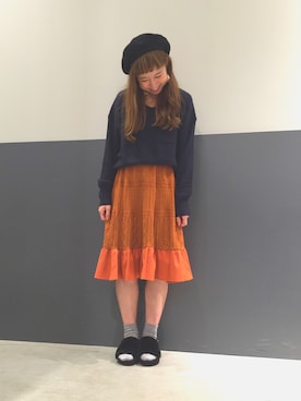 「イーハイフンワールドギャラリー(E hyphen world gallery)」｜noiriさん（レディース・161cm）の秋コーディネート