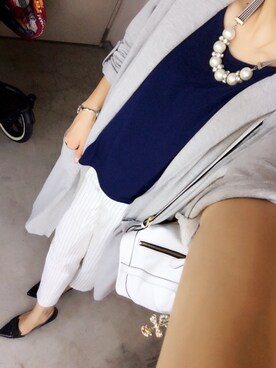 「チェスター」｜「アイテム（アクセサリー）」を使った、Erikaさん（レディース・165cm）の秋コーディネート