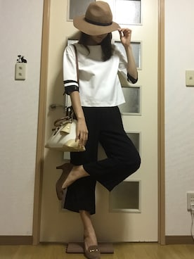 「ハットコーデ」｜Erikaさん（レディース・165cm）の秋コーディネート