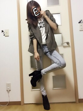 「ILIMA（イリマ）のアイテム（ブーティ）」を使った、Erikaさん（レディース・165cm）の秋コーディネート