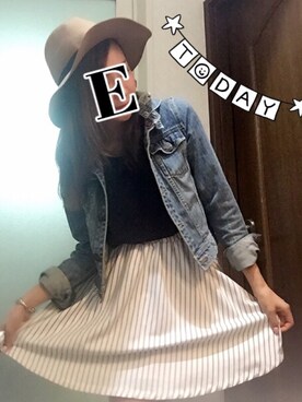 「ハットコーデ」｜Erikaさん（レディース・165cm）の秋コーディネート