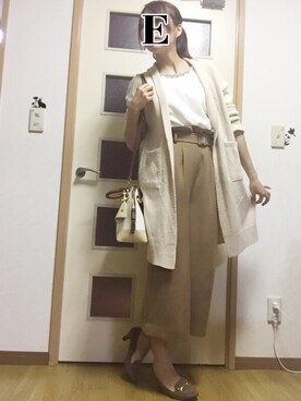 「DHOLIC（ディーホリック）のアイテム（その他アウター）」を使った、Erikaさん（レディース・165cm）の秋コーディネート