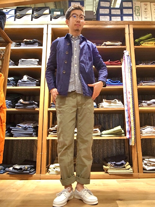 Freeport上野店長沼 Fob Factoryのカバーオールを使ったコーディネート Wear