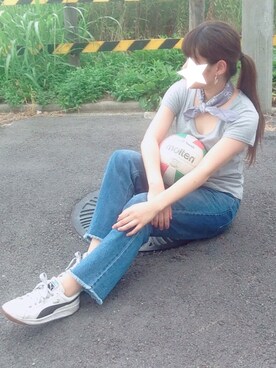 あずあずさん（レディース・157cm）の夏コーディネート