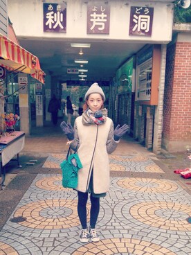 山門 美紗希さん(レディース・162cm)の秋コーディネート