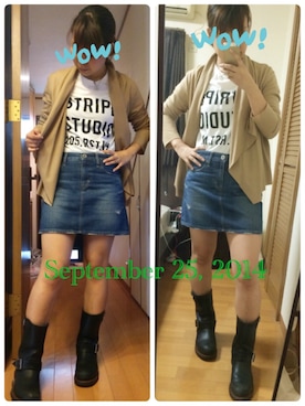 どら☻さん(レディース・158cm)の秋コーディネート