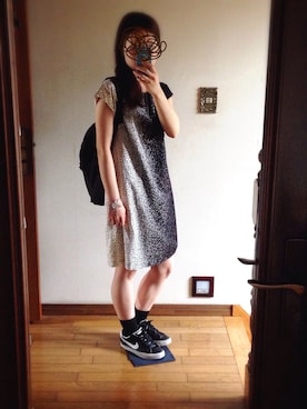 「VIA BUS STOP（ヴィアバスストップ）のアイテム（アクセサリー）」を使った、aさん（レディース・157cm）の夏コーディネート