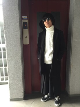 「Apply（アプリー）のアイテム」を使った、秋さん（メンズ・172cm）の冬コーディネート