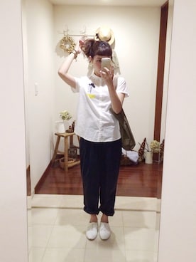 「chambre de charme(chambre de charme)」｜「アイテム（アクセサリー）」を使った、mayumi さん（レディース・157cm）の夏コーディネート