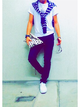 「EDIJAM（エディジャム）のアイテム」を使った、ＳＨＵさん（メンズ・172cm）の秋コーディネート