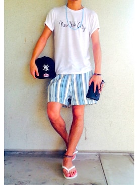 「EDIJAM（エディジャム）のアイテム」を使った、ＳＨＵさん（メンズ・169cm）の春コーディネート