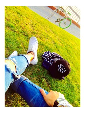 「EDIJAM（エディジャム）のアイテム」を使った、ＳＨＵさん（メンズ・169cm）の春コーディネート