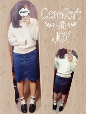 「スエット」｜べにさん（レディース・157cm）の冬コーディネート