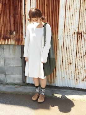 「ビルケンな日々」｜おもちさん（レディース・156cm）の春コーディネート