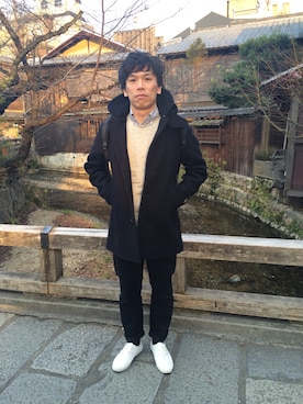「アイテム（その他アウター）」を使った、mosuさん（メンズ・173cm・20代）の冬コーディネート