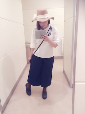 「お買い物」｜「アイテム（その他シューズ）」を使った、こやまちひろさん（レディース・146cm）の夏コーディネート