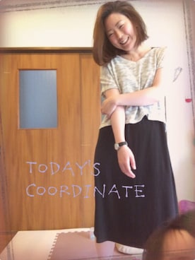 「マキシワンピ」｜とんちゃん。さん（レディース・162cm・20代）の春コーディネート