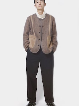 「シルク」｜「アイテム（ミリタリージャケット）」を使った、DAILYSHOPさん（メンズ・183cm）の秋コーディネート