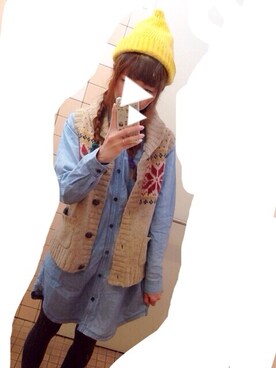 「アイテム（シャツワンピース）」を使った、yum◎*さん（レディース・160cm・20代）の秋コーディネート