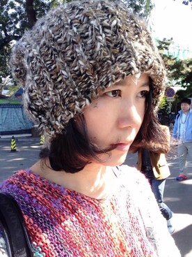 「MANGO（マンゴ）のアイテム（帽子）」を使った、clairebonbonさん（レディース・160cm）の秋コーディネート