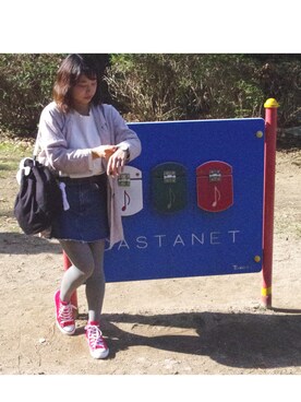 「152cm」｜「アイテム（腕時計）」を使った、橋爪さん（レディース・152cm）の秋コーディネート