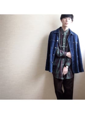 「Daniel Wellington」｜ニャンちゅう系男子さん（メンズ・178cm）の冬コーディネート