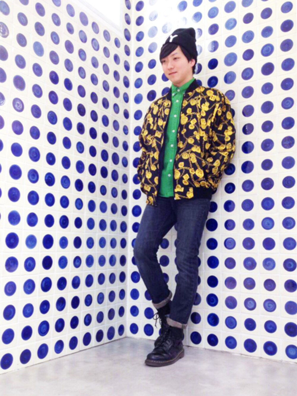 シャツ/ブラウスを着用したメンズの冬コーディネートの1枚目の写真