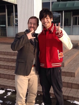 「glamb（グラム）のアイテム（ブルゾン）」を使った、ryomaさん（メンズ・177cm）の夏コーディネート
