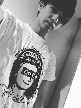 「QRコード」｜「アイテム（Tシャツ/カットソー）」を使った、ryomaさん（メンズ・178cm）の秋コーディネート