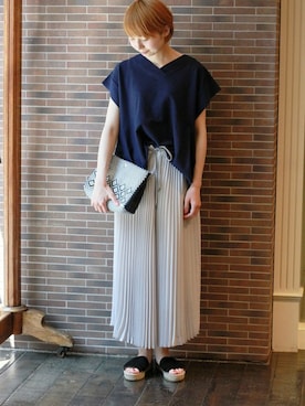 JOURNAL STANDARD LＡDY's　渋谷店スタッフさん（レディース・157cm）の夏コーディネート