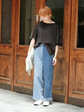 「NETSTAR」｜JOURNAL STANDARD LＡDY's　渋谷店スタッフさん（レディース・157cm）の夏コーディネート