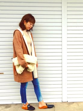 「アイテム（ピアス（両耳用））」を使った、さやぴさん（レディース・160cm・30代）の秋コーディネート