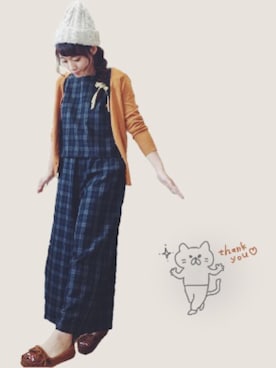 「niko and...（ニコアンド）の【niko and...】ネパールニットワッチ（ニットキャップ/ビーニー）」を使った、namuさん（レディース・150cm・20代）の秋コーディネート