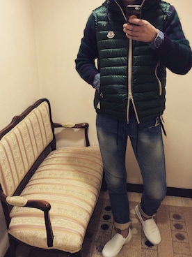 「スター」｜「アイテム（ジャケット/アウター）」を使った、U-Daiさん（メンズ・178cm）の冬コーディネート