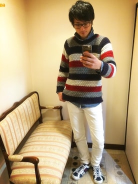 「D/him.（ダブルスタンダードクロージングヒム）のアイテム」を使った、U-Daiさん（メンズ・178cm）の冬コーディネート