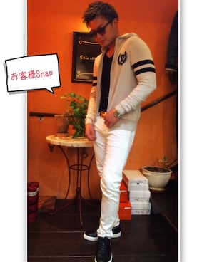 「D/him.（ダブルスタンダードクロージングヒム）のアイテム」を使った、U-Daiさん（メンズ・183cm）の冬コーディネート