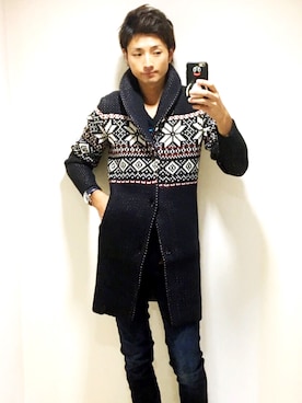 「AKM」｜「アイテム（その他アウター）」を使った、U-Daiさん（メンズ・181cm）の秋コーディネート