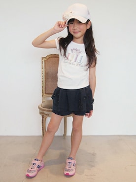 「アイテム（トップス）」を使った、JILLSTUART NEWYORKさん（キッズ・126cm）の春コーディネート