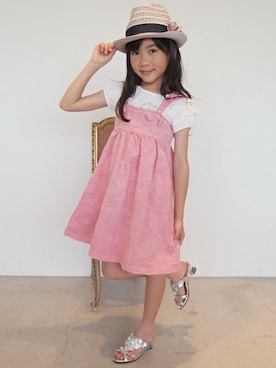 「アイテム（ワンピース/ドレス）」を使った、JILLSTUART NEWYORKさん（キッズ・126cm）の春コーディネート