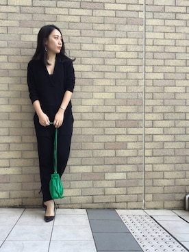 LI HUAのオールインワン・サロペットを使った人気ファッション 