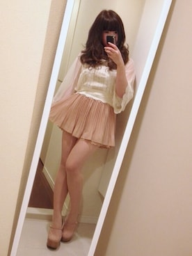 「axes femme（アクシーズファム）のアイテム（クラッチバッグ）」を使った、cocoмiйさん（レディース・153cm）の夏コーディネート