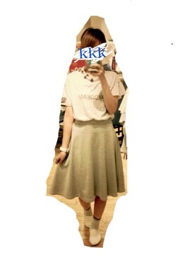 「ミディスカート」｜「アイテム（アクセサリー）」を使った、KKKさん（レディース・168cm）の夏コーディネート