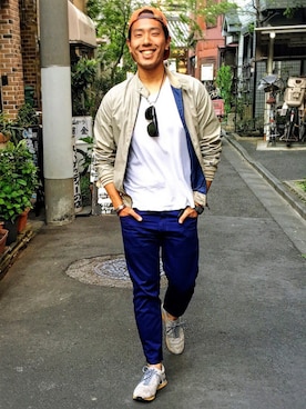 「ELECTRIC（エレクトリック）のアイテム」を使った、江部 臨太郎さん（メンズ・184cm）の春コーディネート